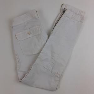 J.Crew White Crop Zipper Ankle Pants Size 26